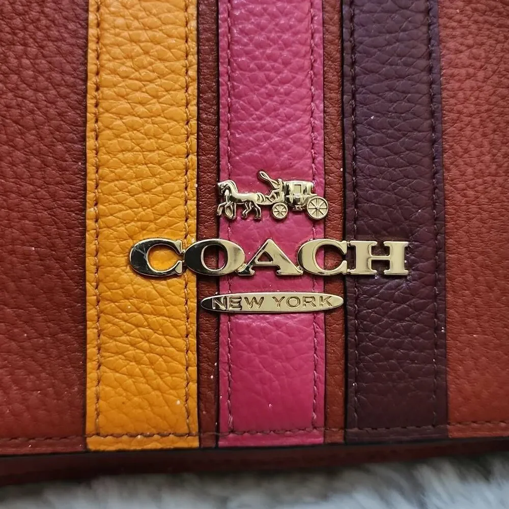 Coach Small Jes Messenger Bag with Varsity Stripe